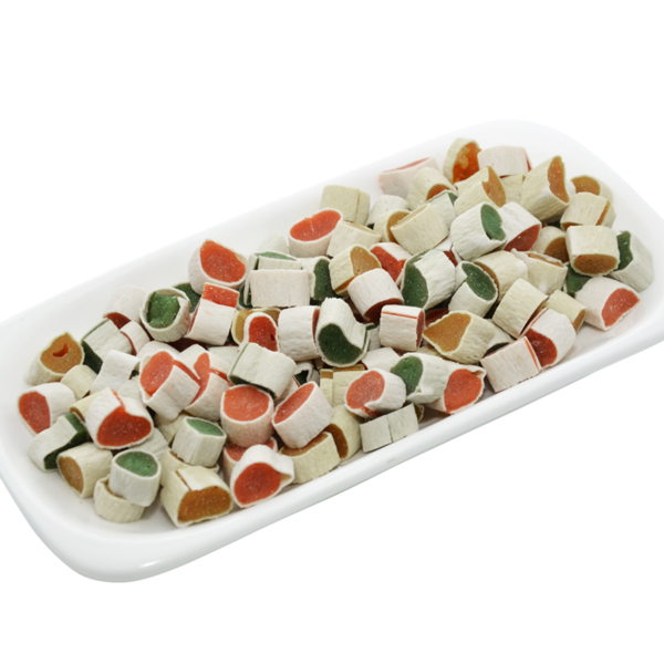 AS36 Кольорові курячі суші з рибою, 500 гр., ящ. 25 шт.