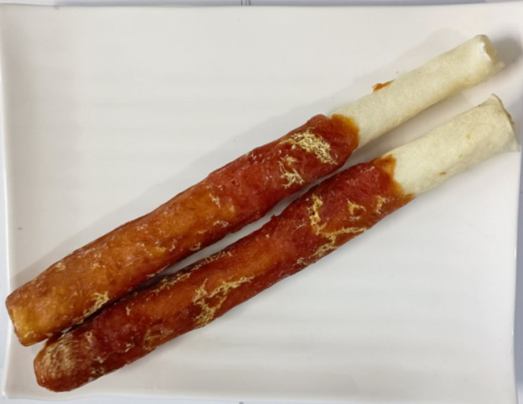 AS58 М'ясо качки на розгорнутому рулеті 22 сантиметри, 350 гр., ящ. 20 шт.