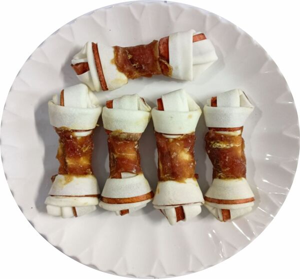 AS61 Вузлова кістка з качкою 6 сантиметрів, 500 гр., ящ. 24 шт.